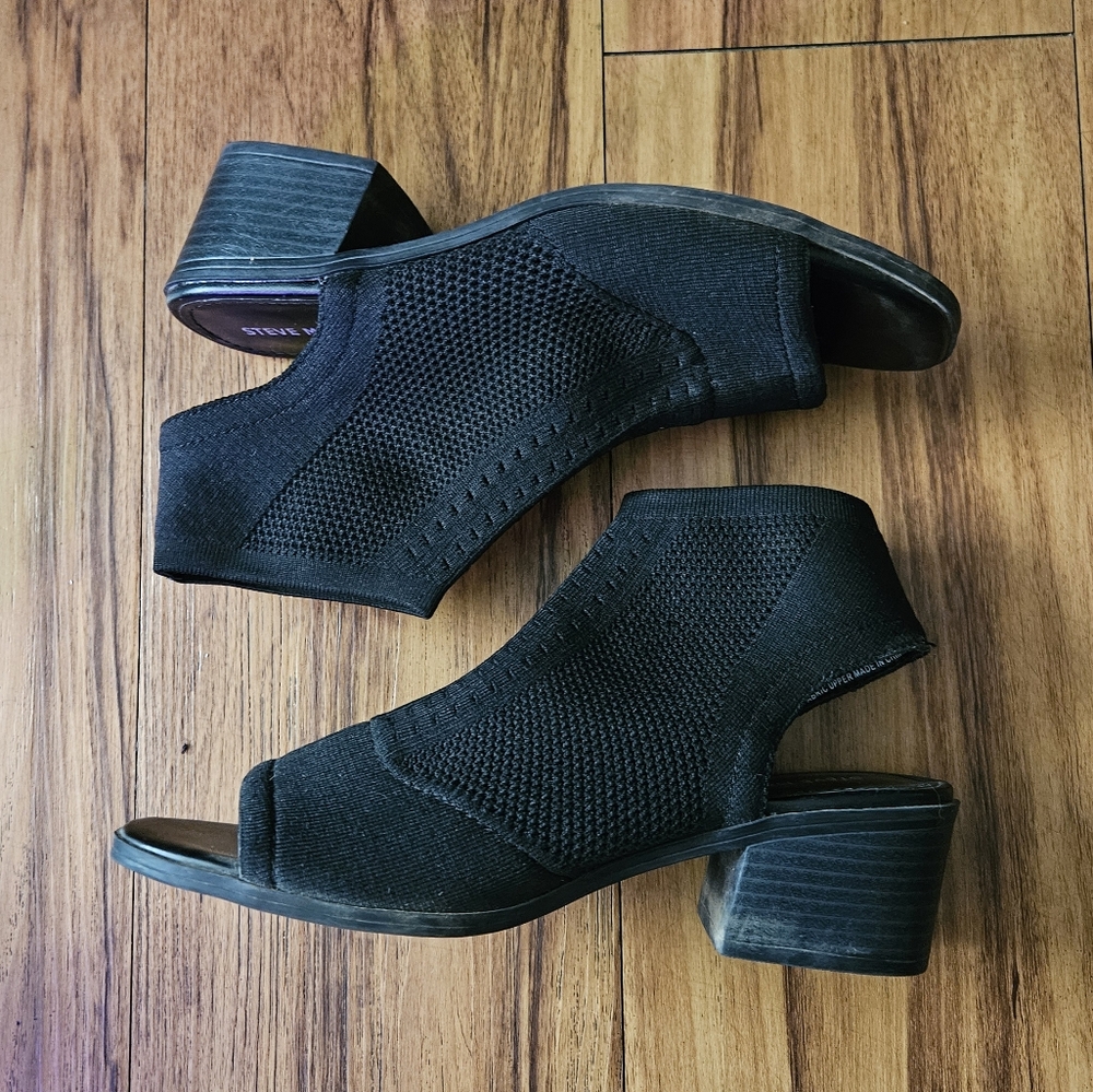 Steve Madden Girls Jevers Heeled Sandal|Black